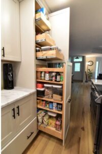 Pull out pantry storage