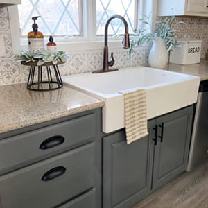 Fireclay farmhouse sink