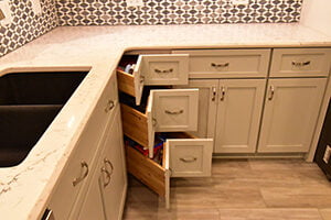 Corner Pull Out Drawers