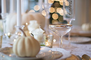 Fall holiday table