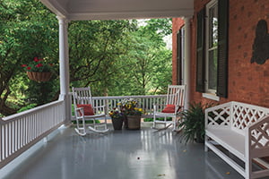 Fall front porch