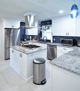 Kitchen remodeling in Strafford, MO with a small kitchen island