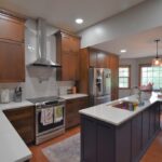 Kitchen remodeling in Strafford, MO with a kitchen island