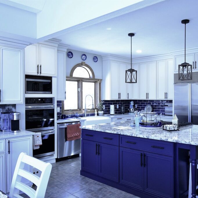 Kitchen remodeling in Strafford, MO with a large kitchen island