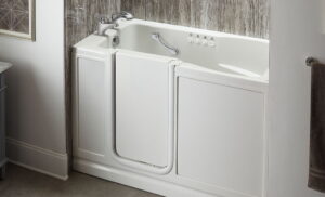 Pristine walk-in tub installed in a Harrison, AR, home